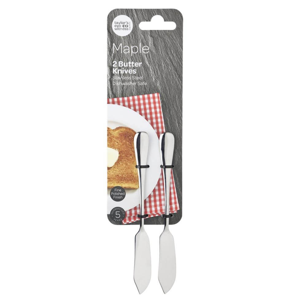Taylor's Eye Witness Maple Set of 2 Butter Knives